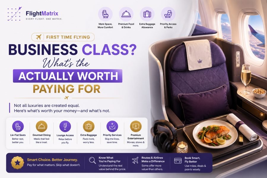 First time flying business class? What's actually worth paying for