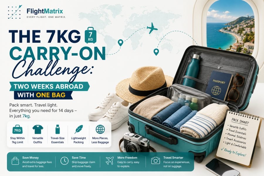 The 7kg carry-on challenge: two weeks abroad with one bag