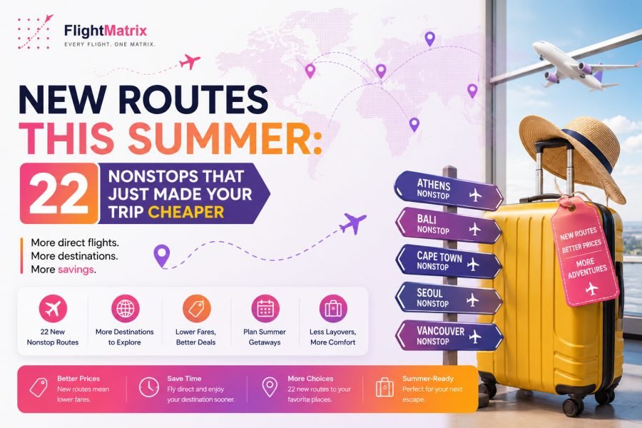 New routes this summer: 22 nonstops that just made your trip cheaper