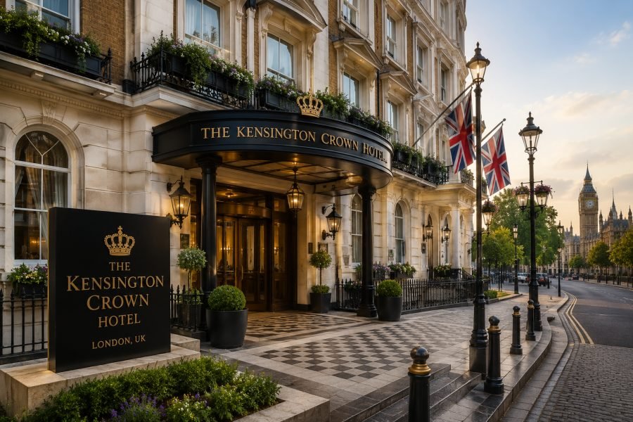 The Kensington Crown Hotel entrance