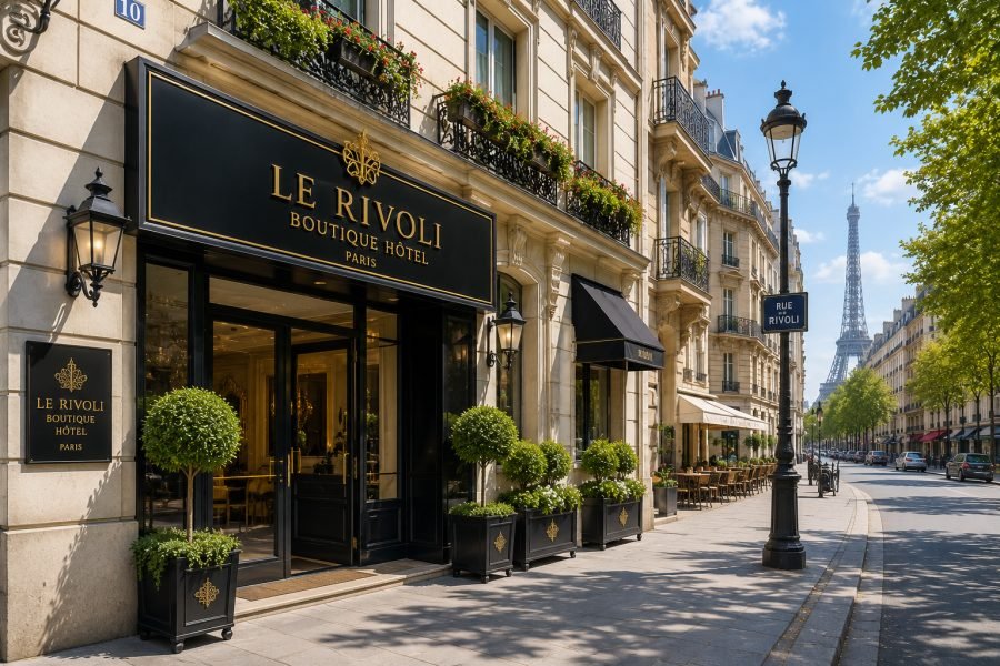 Le Rivoli Boutique Hotel entrance