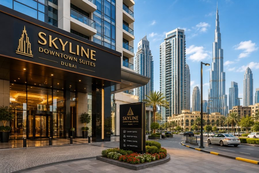 Skyline Downtown Suites entrance